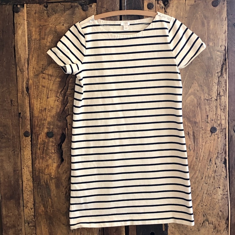 J. Crew Striped T-Shirt Dress Size Small